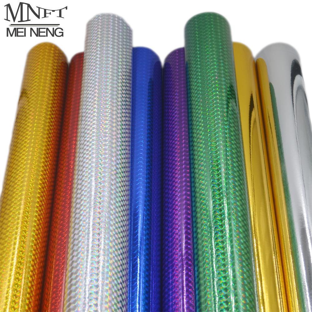 Mnft 1 Roll Hard Baits Body Change Color Sticker Decal Holographic Adhesive Film-Holographic Stickers-Bargain Bait Box-44cm 10m Blue-Bargain Bait Box