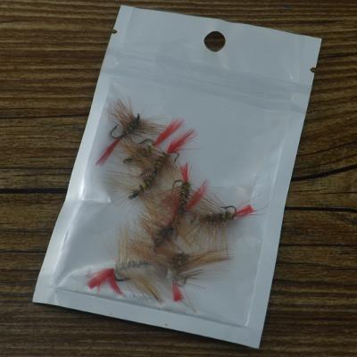Mnft 10Pcs 12# Brown Emeger Nymph Trout Flies Fly Fishing Fly Lure Bugger-Flies-Bargain Bait Box-10pcs in bag-Bargain Bait Box