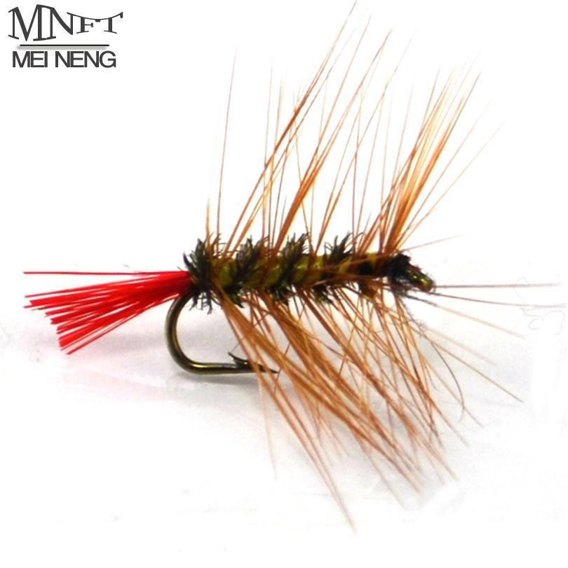 Mnft 10Pcs 12# Brown Emeger Nymph Trout Flies Fly Fishing Fly Lure Bugger-Flies-Bargain Bait Box-10pcs in bag-Bargain Bait Box