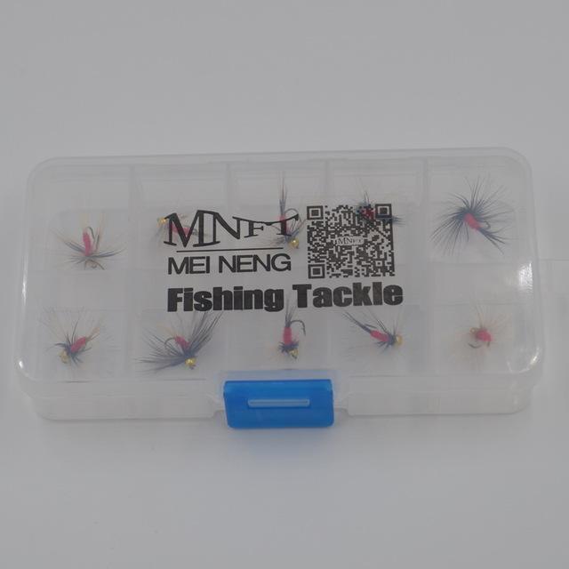 Mnft 10Pcs 14# Gold Beadhead Long Beard Nymph Red Body Fishing Fly Bait-Flies-Bargain Bait Box-10pcs in box-Bargain Bait Box