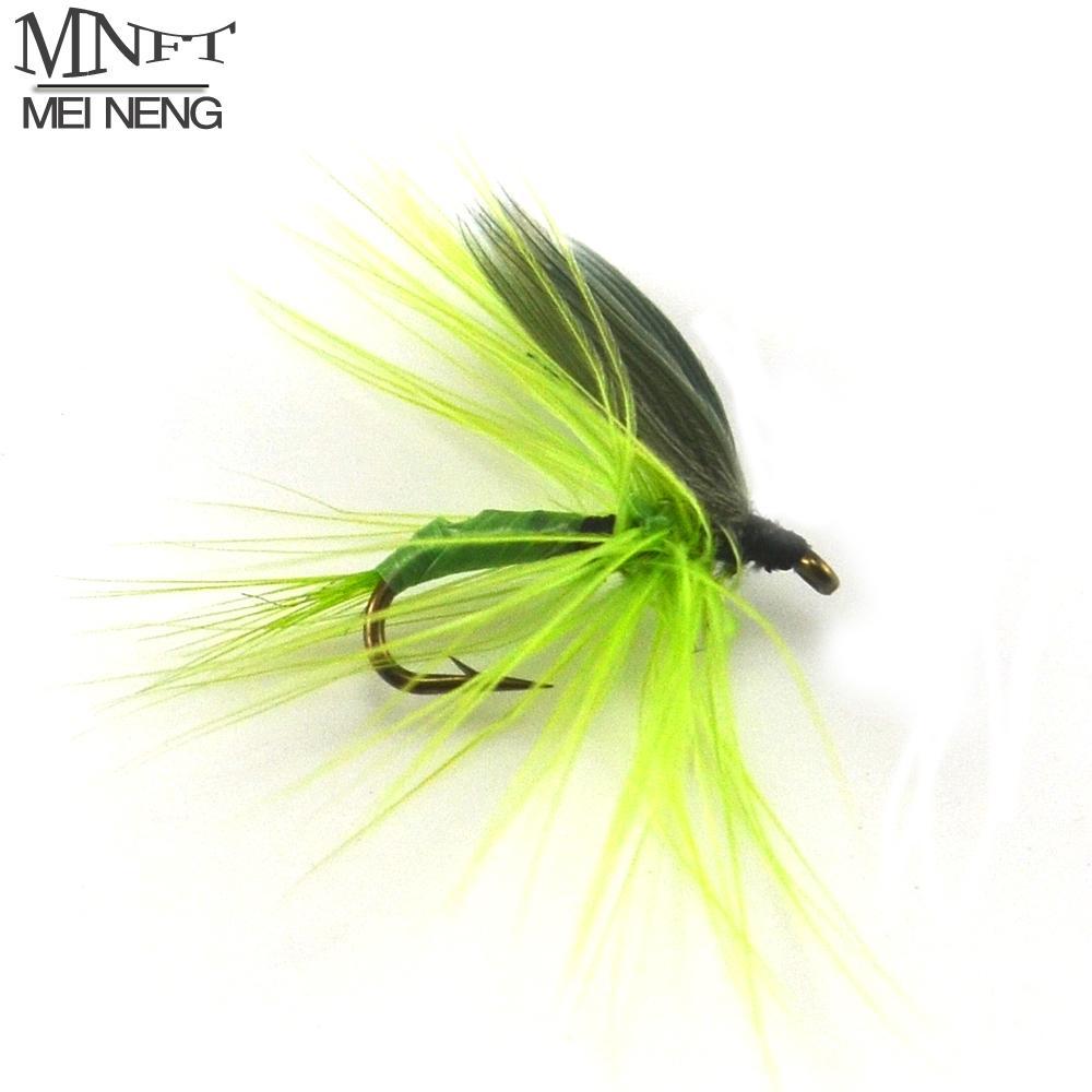 Mnft 10Pcs [16#] Green Quill Dry Fly May Fly Nymph For Fly Fishing Trout Bream-Flies-Bargain Bait Box-10pcs in box-Bargain Bait Box