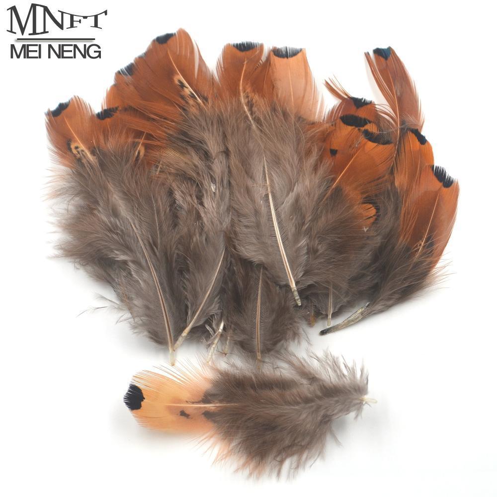 Mnft 150Pcs Natural Picked Gray Brown Tip Mix Feather For Fly Tying Throax-Fly Tying Materials-Bargain Bait Box-Bargain Bait Box