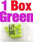 Mnft 15Pcs/Box 5 Kinds Shapes Boilies Carp Bait Floating Baits Carp Fishing Fish-Dough Baits & Boilies-Bargain Bait Box-10mm Green 15PCS-Bargain Bait Box