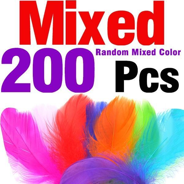 Mnft 200Pcs Various Colours Mallard Flank Feathers For Fly And Jig Tying-Fly Tying Materials-Bargain Bait Box-Bargain Bait Box