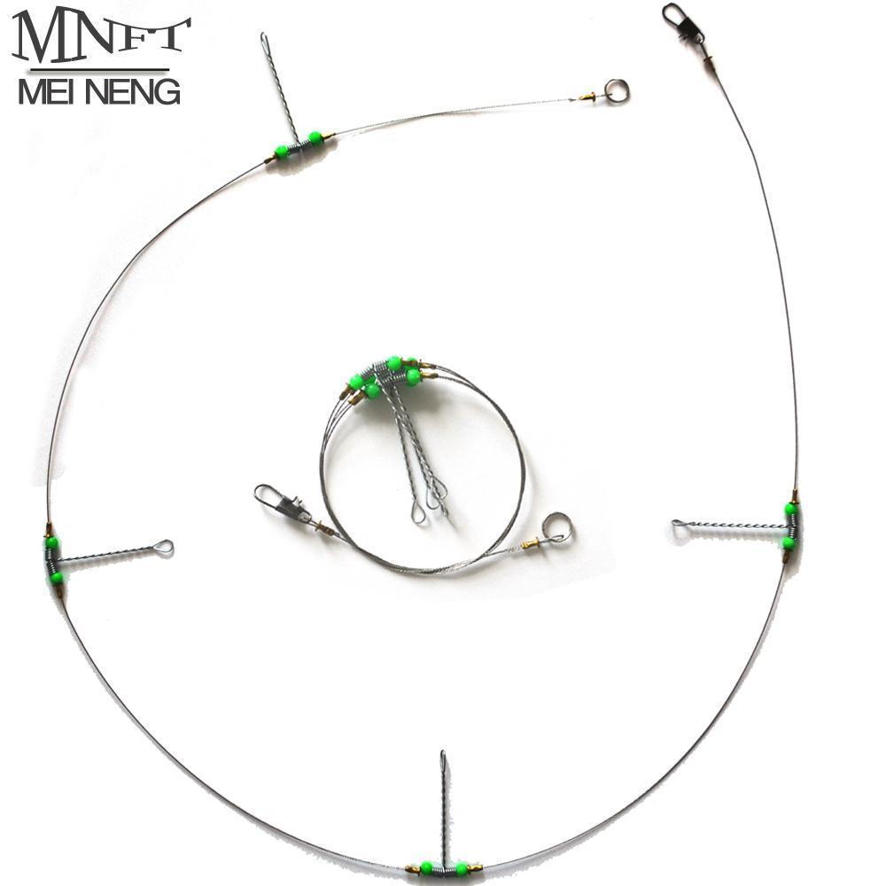 Mnft 20Pcs/Lot 4 Group Wire Connection Balance String Hooks Anti-Winding-Bait Rigs-Bargain Bait Box-Bargain Bait Box