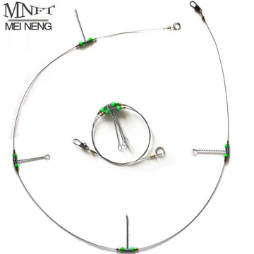 Mnft 20Pcs/Lot 4 Group Wire Connection Balance String Hooks Anti-Winding-Bait Rigs-Bargain Bait Box-Bargain Bait Box