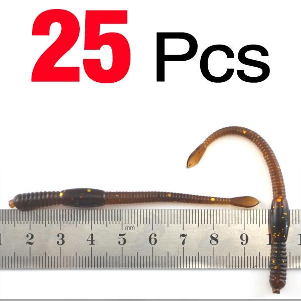 Mnft 25Pcs/Lot 7.7Cm 1.03G Soft Plastic Fishing Earthworm Fishing Baits Bionic-Worms &amp; Grubs-Bargain Bait Box-Bargain Bait Box