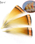 Mnft 50Pcs Fly Tying Feathers Natural Golden Pheasant Cape Tippet Feathers-Fly Tying Materials-Bargain Bait Box-Bargain Bait Box