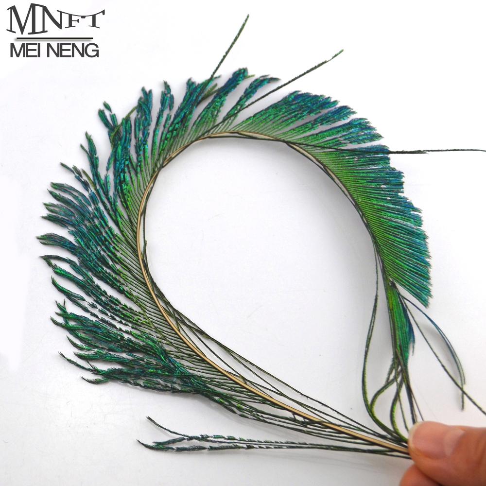 Mnft 50Pcs Peacock Feather Fly Tying Material Olive Green Color Fly Bait-Fly Tying Materials-Bargain Bait Box-Bargain Bait Box