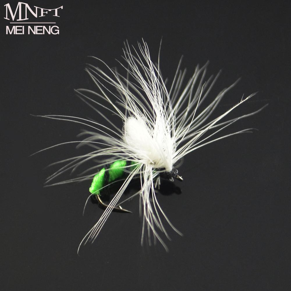 Mnft 6Pcs 11# Pure White Wing Nymph Pheasant Hand Made Fly Fishing Flies Fishing-Flies-Bargain Bait Box-Bargain Bait Box