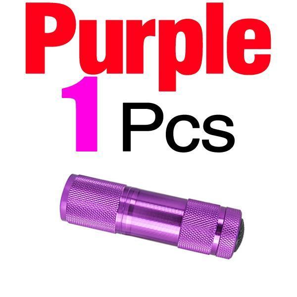 Mnft Mini Portable Ultra Violet Light Lamp 9 Leds Flashlight For Fly Tying-UV Curing Lights-Bargain Bait Box-Purple-Bargain Bait Box