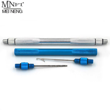 Mnft Multiple Color High Qaulity Aluminum Boilie With Drill Fishing Needle-Bait Rig Tools-Bargain Bait Box-1pcs Silver-Bargain Bait Box