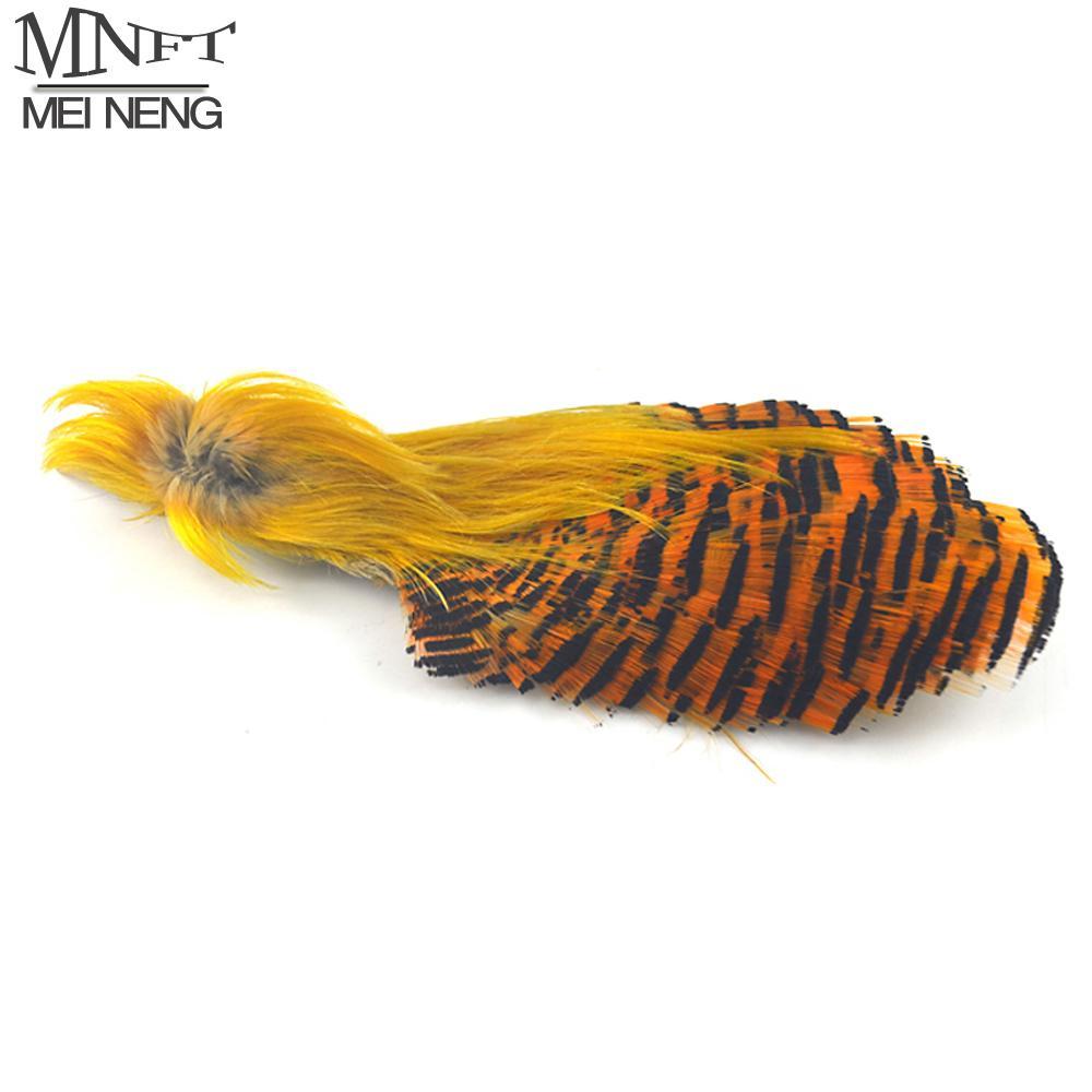 Mnft Natural Color Golden Pheasant Feather Fly Tying Material For Fly Fishing-Fly Tying Materials-Bargain Bait Box-1pc Pheasant Feather-Bargain Bait Box