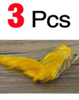 Mnft Natural Color Golden Pheasant Feather Fly Tying Material For Fly Fishing-Fly Tying Materials-Bargain Bait Box-3pcs Phesant Hair-Bargain Bait Box