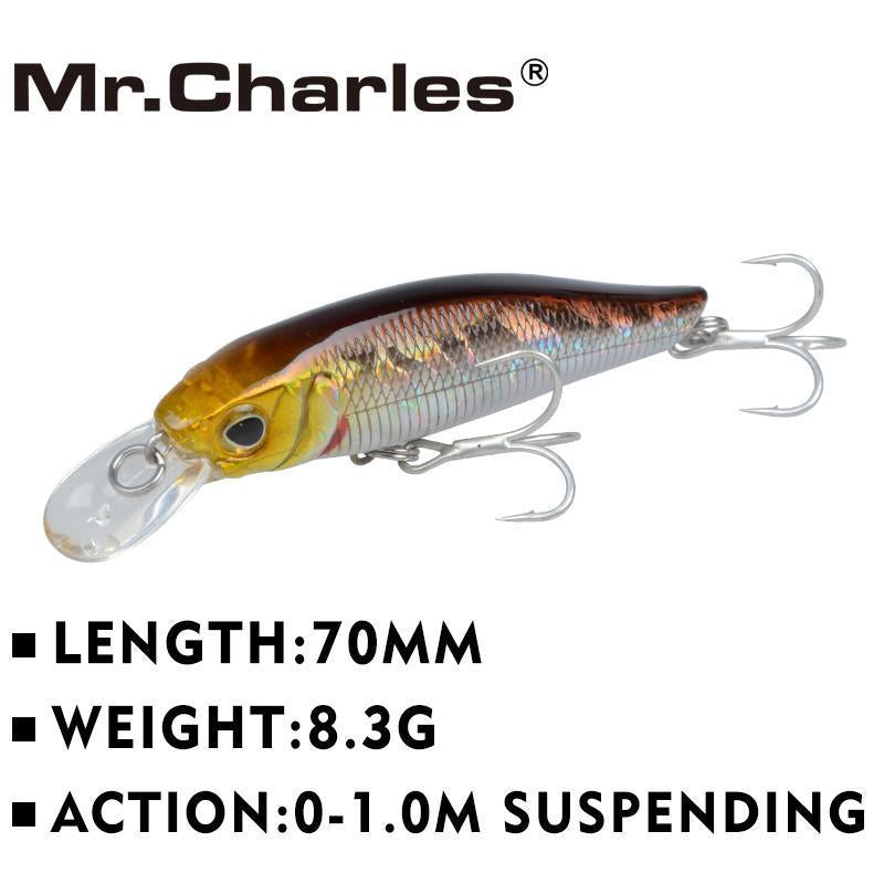 Mr.Charles Cmc007 , 70Mm/8.3G 0-1.0M Floating Sinking Minnow Swimbait Crank-Crankbaits-Bargain Bait Box-C-Bargain Bait Box