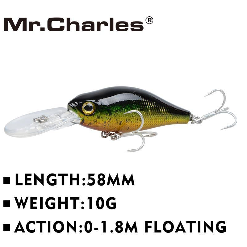 Mr.Charles Cmc011 ,58Mm/10G 0-1.8M Floating Assorted Swimbait Crankbaits-Crankbaits-Bargain Bait Box-J-Bargain Bait Box