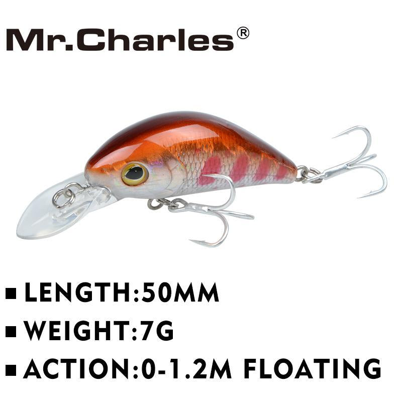 Mr.Charles Cmc014 Swimbait Crankbaits 50Mm/7G 0-1.2M Floating Assorted-Crankbaits-Bargain Bait Box-COLOR J-Bargain Bait Box