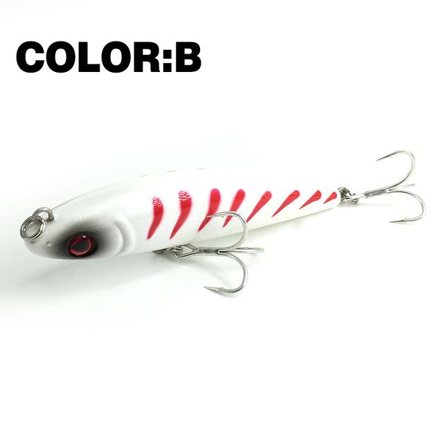 Mr.Charles Cmc028 ,90Mm/15.5G Surface Floating Shad, Assorted Different Colors-Top Water Baits-Bargain Bait Box-COLOR B-Bargain Bait Box