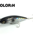 Mr.Charles Cmc028 ,90Mm/15.5G Surface Floating Shad, Assorted Different Colors-Top Water Baits-Bargain Bait Box-COLOR H-Bargain Bait Box