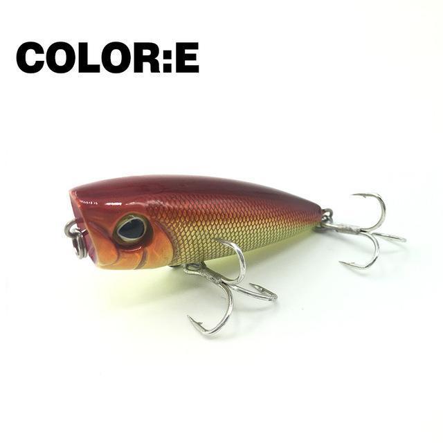 Mr.Charles Cmcs 144 Assorted Colors, Popper 50Mm 5G, Floating,Topwater,Hard Bait-Top Water Baits-Bargain Bait Box-COLOR E-Bargain Bait Box