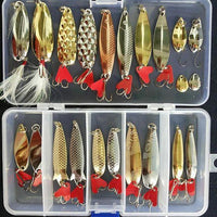 Multi Fishing S Plastic Metal Bait Soft Kit Fishing Spoon-Mixed Combos & Kits-Bargain Bait Box-Kit B-Bargain Bait Box