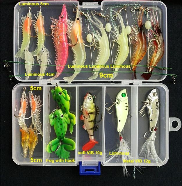 Multi Fishing S Plastic Metal Bait Soft Kit Fishing Spoon-Mixed Combos & Kits-Bargain Bait Box-Kit D-Bargain Bait Box
