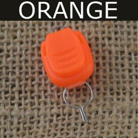 Multiple Color Plastic Fishing Baitcast Reel Line Clip Stopper Needle Holder-Line Stoppers-Bargain Bait Box-Orange Color-Bargain Bait Box