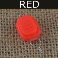 Multiple Color Plastic Fishing Baitcast Reel Line Clip Stopper Needle Holder-Line Stoppers-Bargain Bait Box-Red Color-Bargain Bait Box