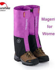 Naturehike Gaiters Waterproof Walking Hunting Trekking Desert Men And Women Snow-Gaiters-Bargain Bait Box-Magenta for Women-Bargain Bait Box