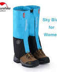 Naturehike Gaiters Waterproof Walking Hunting Trekking Desert Men And Women Snow-Gaiters-Bargain Bait Box-Sky blue for Women-Bargain Bait Box