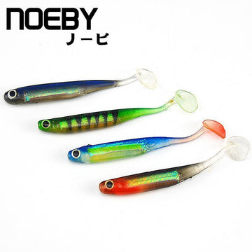 Noeby 5Pcs/Lot Soft 75Mm/2.5G Soft Bait Fish Fishing Shad Manual Silicone Bass-Unrigged Plastic Swimbaits-Bargain Bait Box-NWL004-Bargain Bait Box