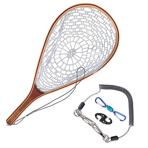 Nylon Net Landing Network Fish Trap With Fishing Lanyard Magnetic Buckle-Fishing Nets-Bargain Bait Box-Z00313-Bargain Bait Box