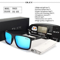Oley Hd Polarized Men Sunglasses Retro Square Sun Glasses Unisex Driving Goggles-Polarized Sunglasses-Bargain Bait Box-Y6625 C2 BOX-Bargain Bait Box