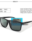 Oley Hd Polarized Men Sunglasses Retro Square Sun Glasses Unisex Driving Goggles-Polarized Sunglasses-Bargain Bait Box-Y6625 C4-Bargain Bait Box