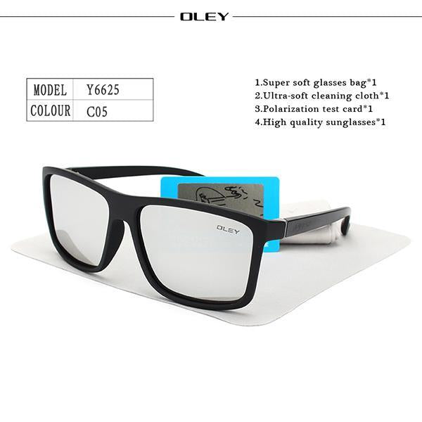 Oley Hd Polarized Men Sunglasses Retro Square Sun Glasses Unisex Driving Goggles-Polarized Sunglasses-Bargain Bait Box-Y6625 C5-Bargain Bait Box