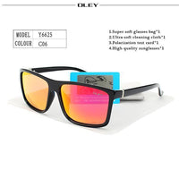 Oley Hd Polarized Men Sunglasses Retro Square Sun Glasses Unisex Driving Goggles-Polarized Sunglasses-Bargain Bait Box-Y6625 C6-Bargain Bait Box