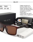 Oley Hd Polarized Men Sunglasses Retro Square Sun Glasses Unisex Driving Goggles-Polarized Sunglasses-Bargain Bait Box-Y6625 C7 BOX-Bargain Bait Box