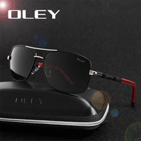 Oley Polarized Sunglasses Men Eyes Protect Sun Glasses With Unisex Driving-Polarized Sunglasses-Bargain Bait Box-Y7613 C1-Bargain Bait Box