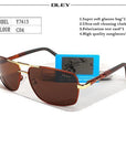 Oley Polarized Sunglasses Men Eyes Protect Sun Glasses With Unisex Driving-Polarized Sunglasses-Bargain Bait Box-Y7613 C4-Bargain Bait Box
