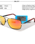 Oley Polarized Sunglasses Men Eyes Protect Sun Glasses With Unisex Driving-Polarized Sunglasses-Bargain Bait Box-Y7613 C5-Bargain Bait Box