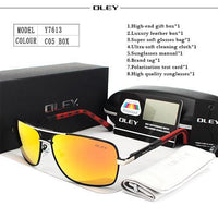 Oley Polarized Sunglasses Men Eyes Protect Sun Glasses With Unisex Driving-Polarized Sunglasses-Bargain Bait Box-Y7613 C5 BOX-Bargain Bait Box