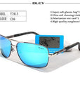 Oley Polarized Sunglasses Men Eyes Protect Sun Glasses With Unisex Driving-Polarized Sunglasses-Bargain Bait Box-Y7613 C6-Bargain Bait Box