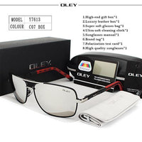 Oley Polarized Sunglasses Men Eyes Protect Sun Glasses With Unisex Driving-Polarized Sunglasses-Bargain Bait Box-Y7613 C7 BOX-Bargain Bait Box