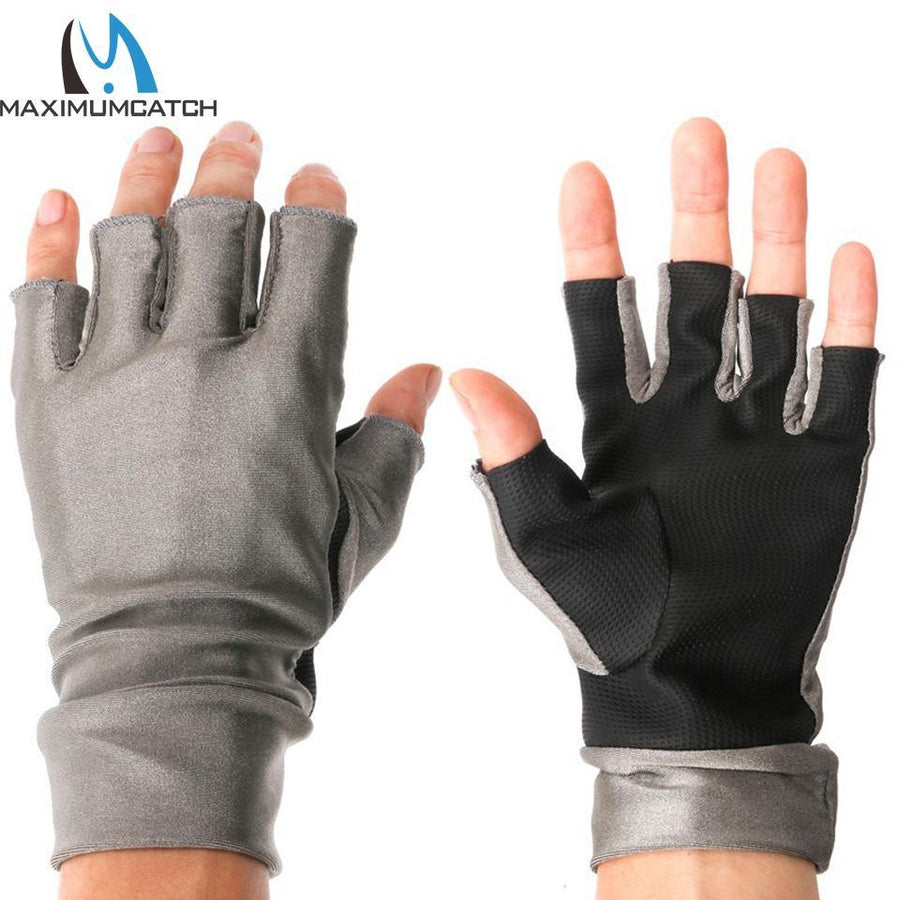 One Pair Anti-Uv Fingerless Gloves Fishing Gloves-Gloves-Bargain Bait Box-Bargain Bait Box