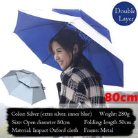 Outdoor Large Double Layer Fishing Umbrella Hat Cycling Hiking Camping Beach-Sportworld Store-as picture showed4-Bargain Bait Box