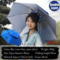 Outdoor Large Double Layer Fishing Umbrella Hat Cycling Hiking Camping Beach-Sportworld Store-as picture showed5-Bargain Bait Box