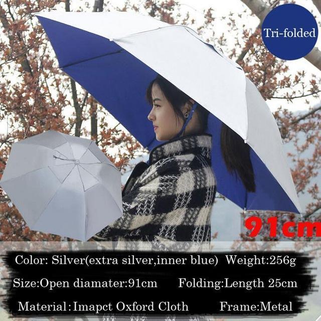 Outdoor Large Double Layer Fishing Umbrella Hat Cycling Hiking Camping Beach-Sportworld Store-as picture showed6-Bargain Bait Box