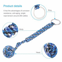 Outdoor Security Protecting Monkey Fist Self Defense Tool Lanyard Survival-X outdoor Store-Camouflage blue-Bargain Bait Box