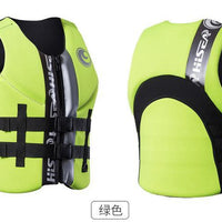 Pfd Hisea Neoprene T S Thick Water Surfing Snorkeling Fishing Racing Portable-Life Jackets-Bargain Bait Box-Green-L-Bargain Bait Box