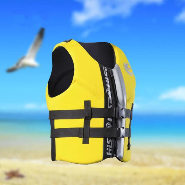 Pfd Neoprene Portable T S Thick Water Surfing Snorkeling Fishing Racing-Life Jackets-Bargain Bait Box-L004yellow-China-S-Bargain Bait Box
